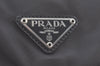 Authentic PRADA Nylon Tessuto Leather Backpack Khaki K9667