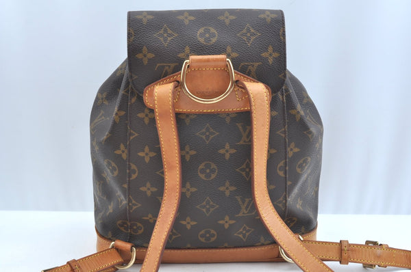 Authentic Louis Vuitton Monogram Montsouris MM Backpack M51136 LV K9669
