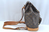 Authentic Louis Vuitton Monogram Montsouris MM Backpack M51136 LV K9669