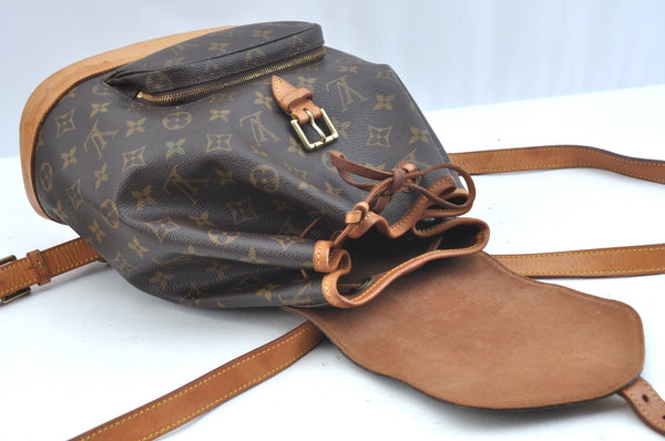 Authentic Louis Vuitton Monogram Montsouris MM Backpack M51136 LV K9669