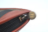 Authentic FENDI Pequin Clutch Hand Bag Purse PVC Leather Brown Black K9672