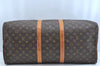 Authentic Louis Vuitton Monogram Keepall 55 Travel Boston Bag M41424 LV K9673
