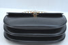 Authentic BALLY Leather Hand Bag Black K9674