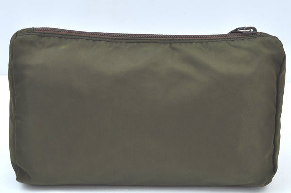 Authentic PRADA Vintage Nylon Tessuto Pouch Purse Green K9677