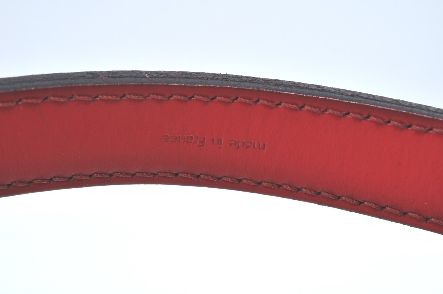 Authentic Louis Vuitton Epi Petit Noe Shoulder Drawstring Bag M44107 Red K9678