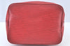 Authentic Louis Vuitton Epi Petit Noe Shoulder Drawstring Bag M44107 Red K9678