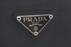 Authentic PRADA Nylon Tessuto Leather Tote Hand Bag Black K9680