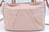 Authentic Salvatore Ferragamo 2Way Hand Bag Leather Pink K9681