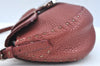 Authentic FENDI Selleria Shoulder Hand Bag Purse Leather Red K9683