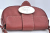 Authentic FENDI Selleria Shoulder Hand Bag Purse Leather Red K9683