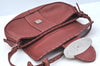 Authentic FENDI Selleria Shoulder Hand Bag Purse Leather Red K9683