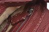 Authentic FENDI Selleria Shoulder Hand Bag Purse Leather Red K9683