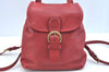 Authentic COACH Backpack Leather Red K9684