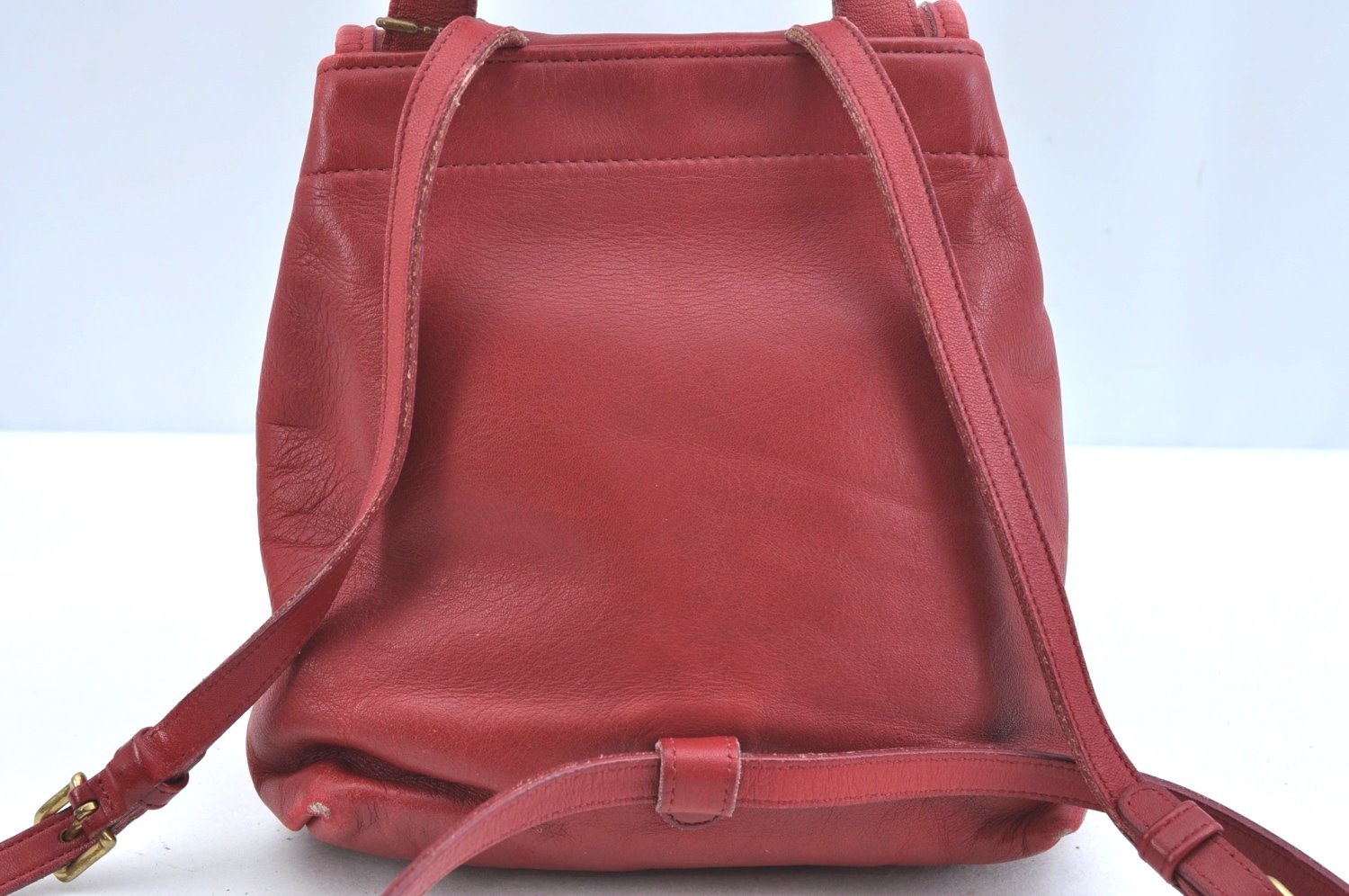 Authentic COACH Backpack Leather Red K9684