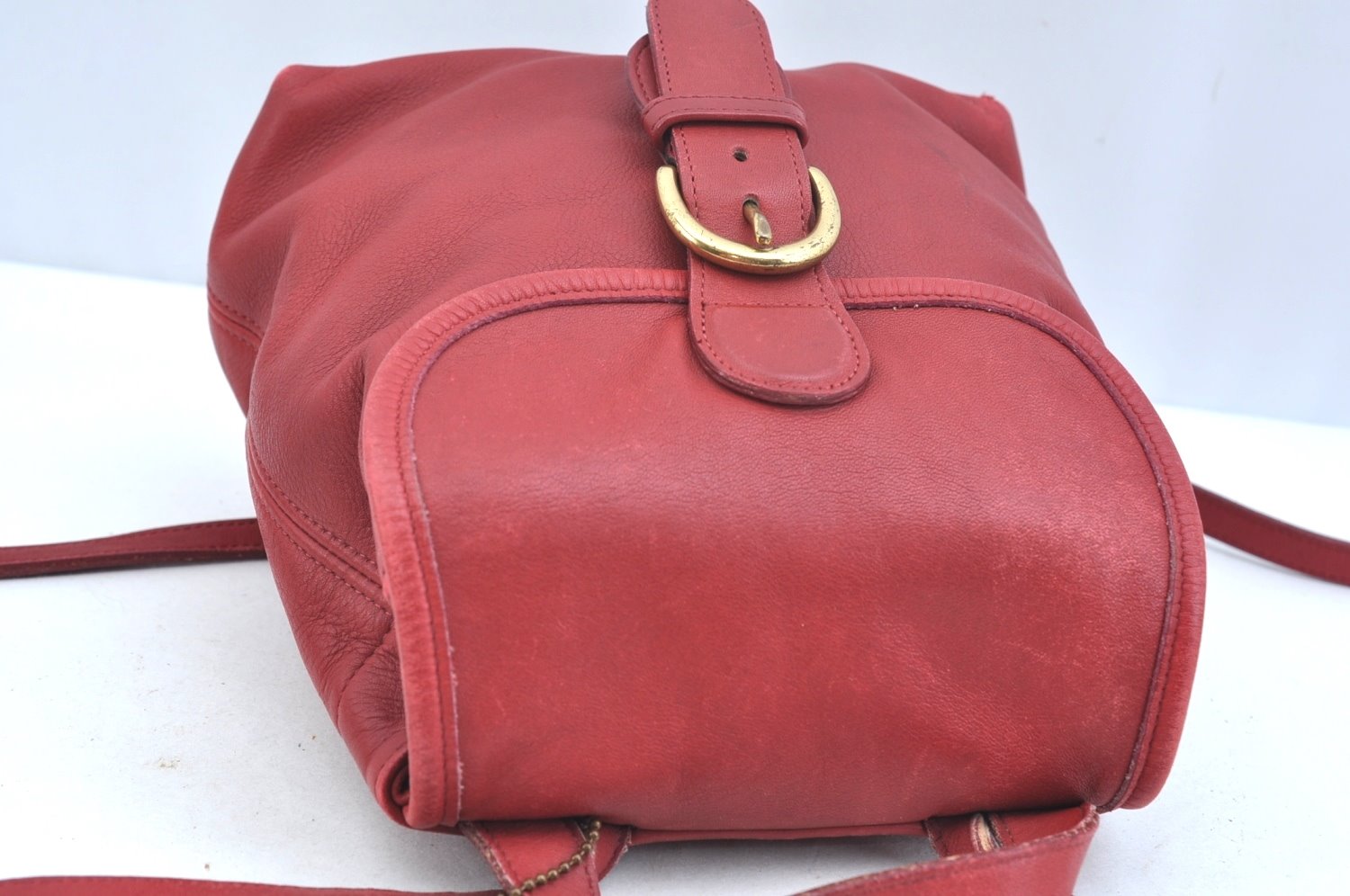Authentic COACH Backpack Leather Red K9684