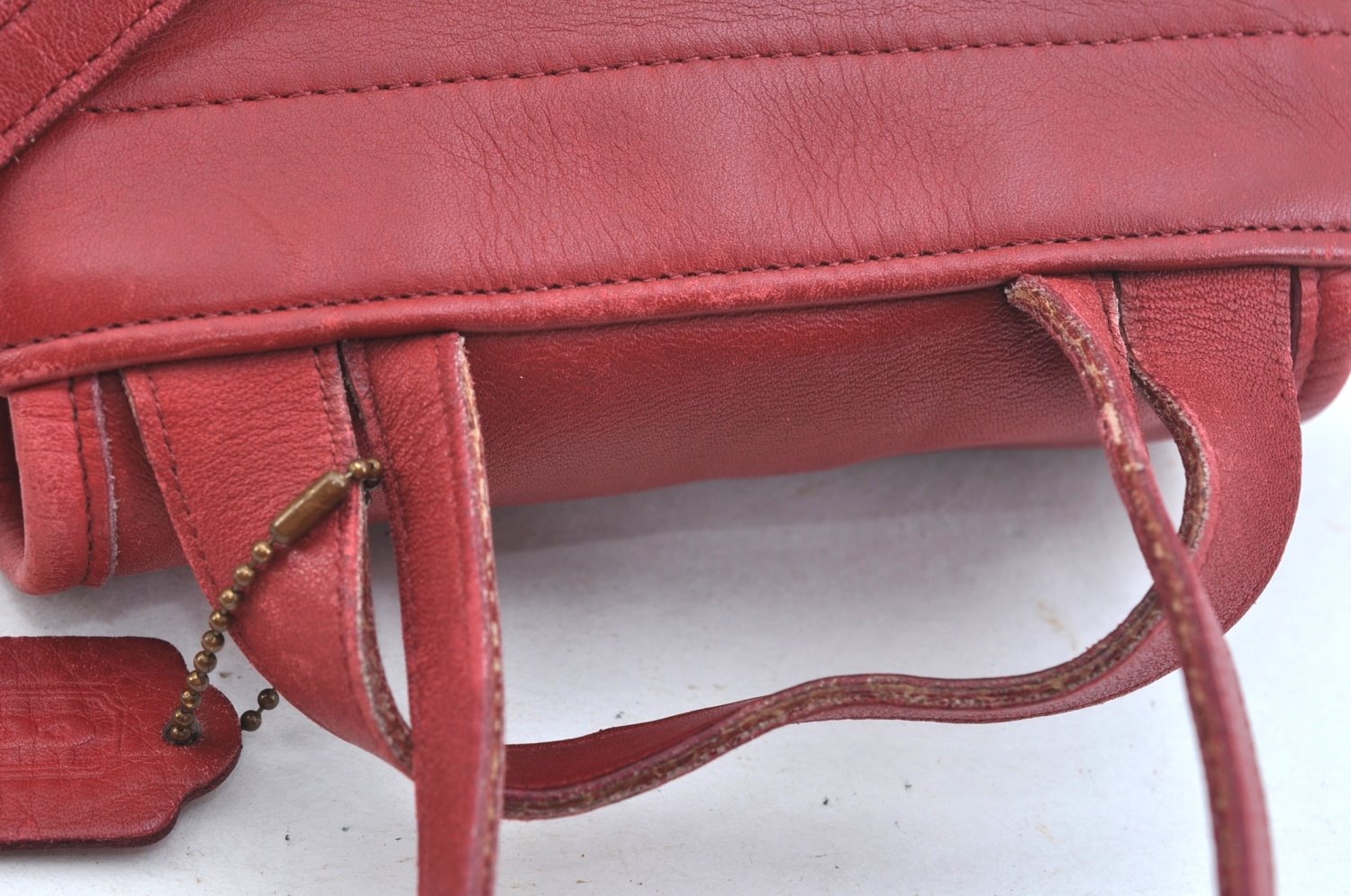 Authentic COACH Backpack Leather Red K9684