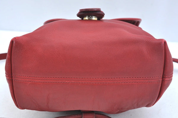 Authentic COACH Backpack Leather Red K9684