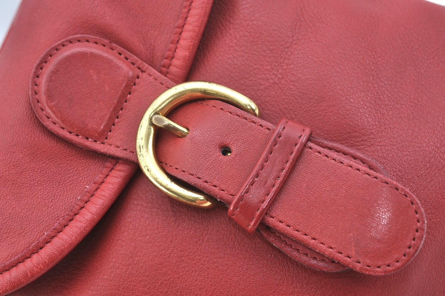 Authentic COACH Backpack Leather Red K9684