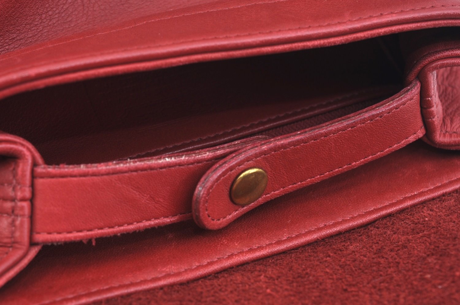 Authentic COACH Backpack Leather Red K9684
