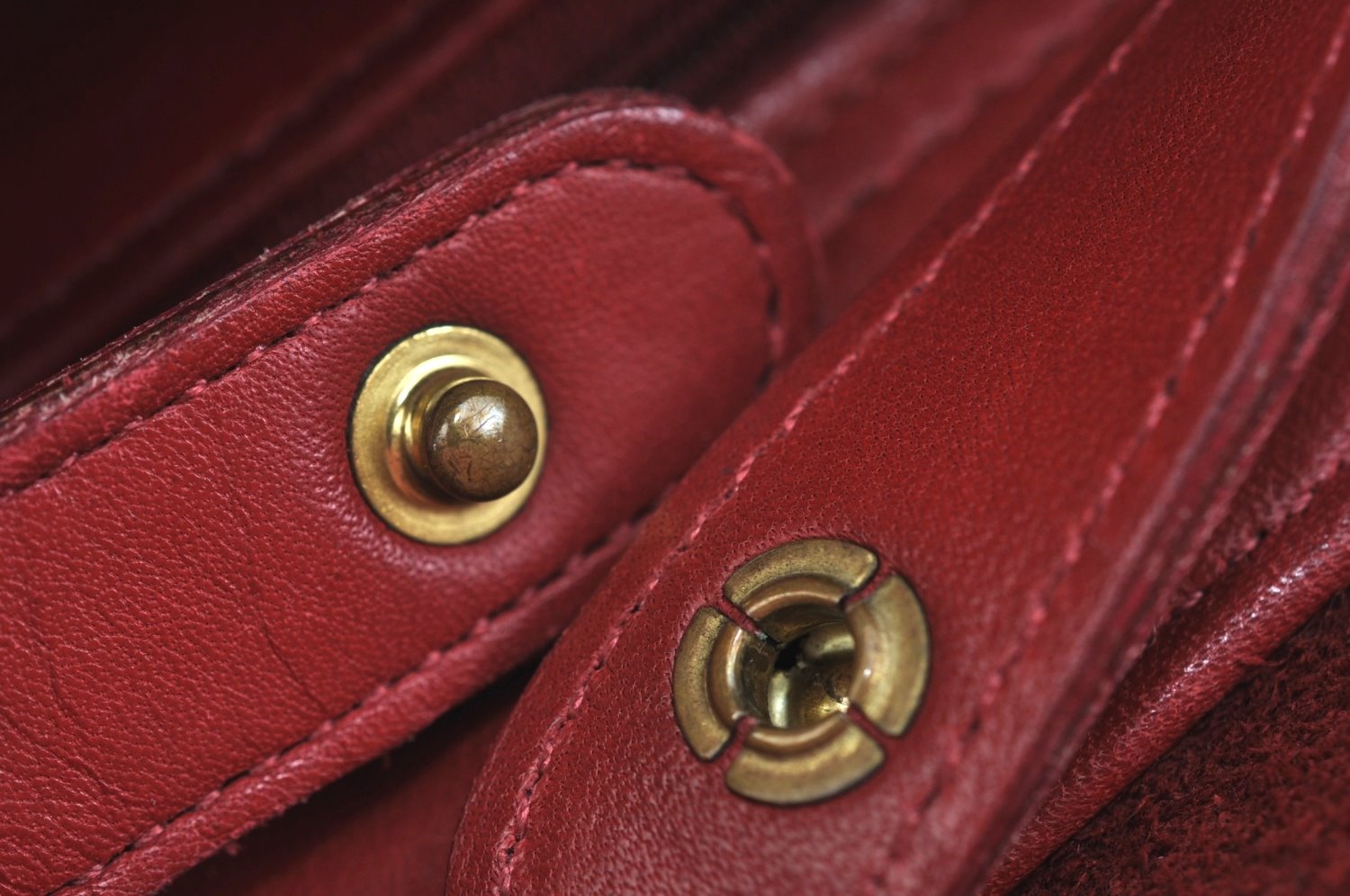 Authentic COACH Backpack Leather Red K9684