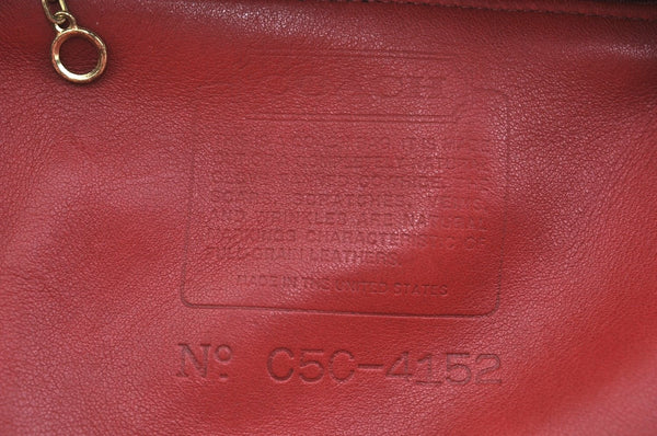 Authentic COACH Backpack Leather Red K9684