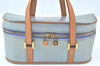 Auth Louis Vuitton Vernis Sullivan Horizontale PM Hand Bag Light Blue LV K9686