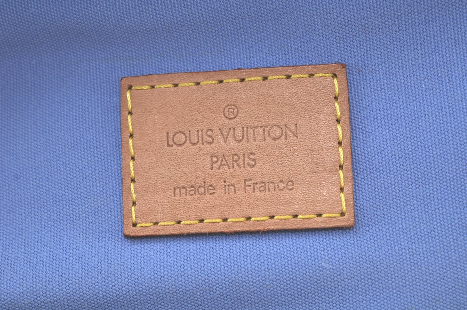 Auth Louis Vuitton Vernis Sullivan Horizontale PM Hand Bag Light Blue LV K9686