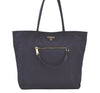 Authentic PRADA Nylon Tessuto Leather Tote Hand Bag Navy K9687