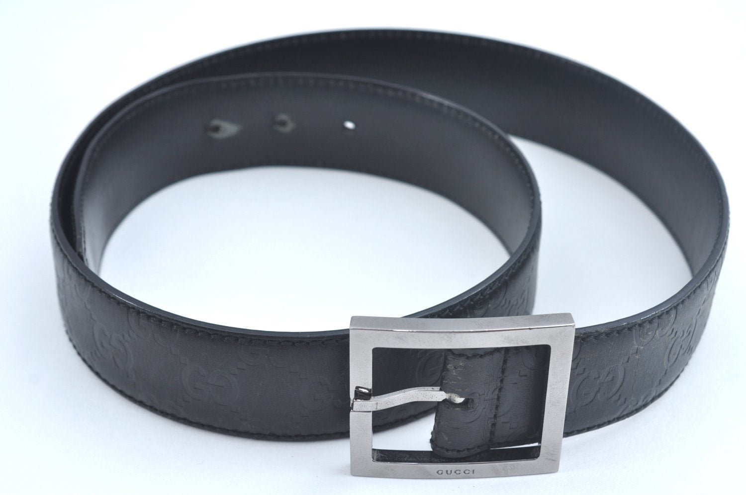 Authentic GUCCI Guccissima Belt Leather 32.7-34.6