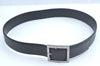 Authentic GUCCI Guccissima Belt Leather 32.7-34.6" Black K9694