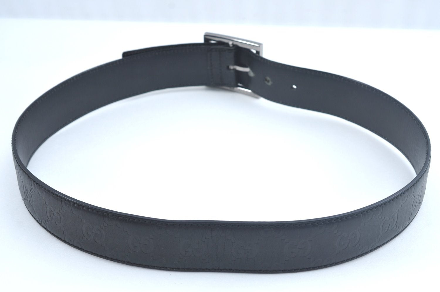 Authentic GUCCI Guccissima Belt Leather 32.7-34.6