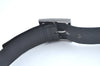 Authentic GUCCI Guccissima Belt Leather 32.7-34.6" Black K9694