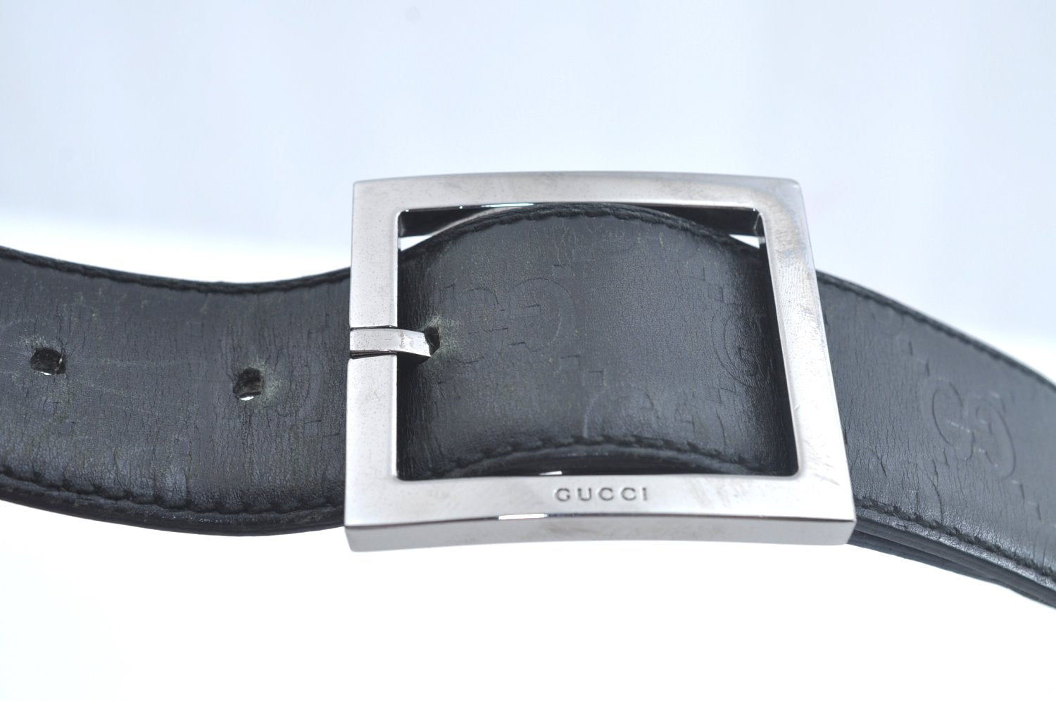 Authentic GUCCI Guccissima Belt Leather 32.7-34.6