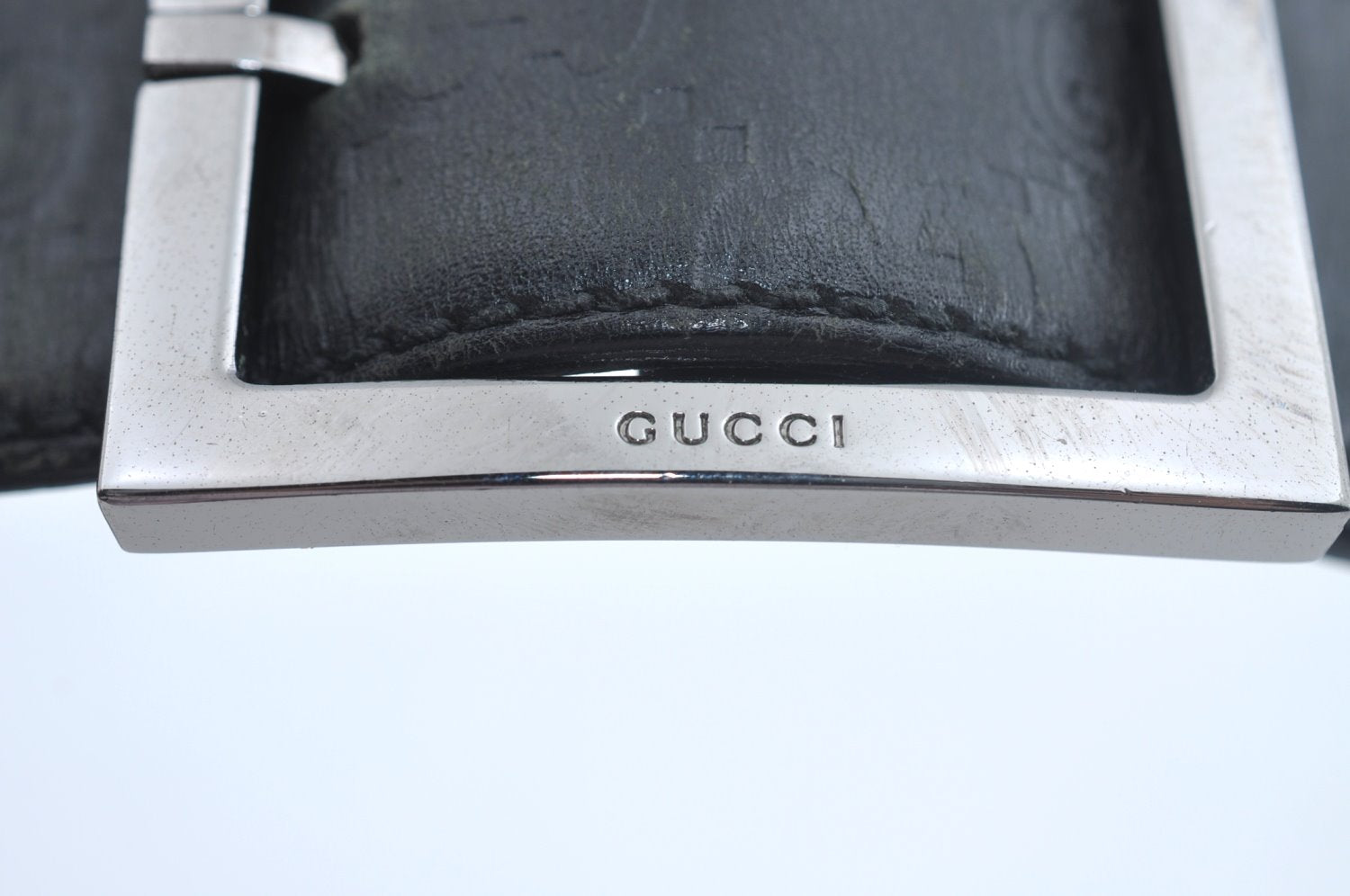 Authentic GUCCI Guccissima Belt Leather 32.7-34.6