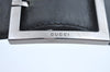 Authentic GUCCI Guccissima Belt Leather 32.7-34.6" Black K9694