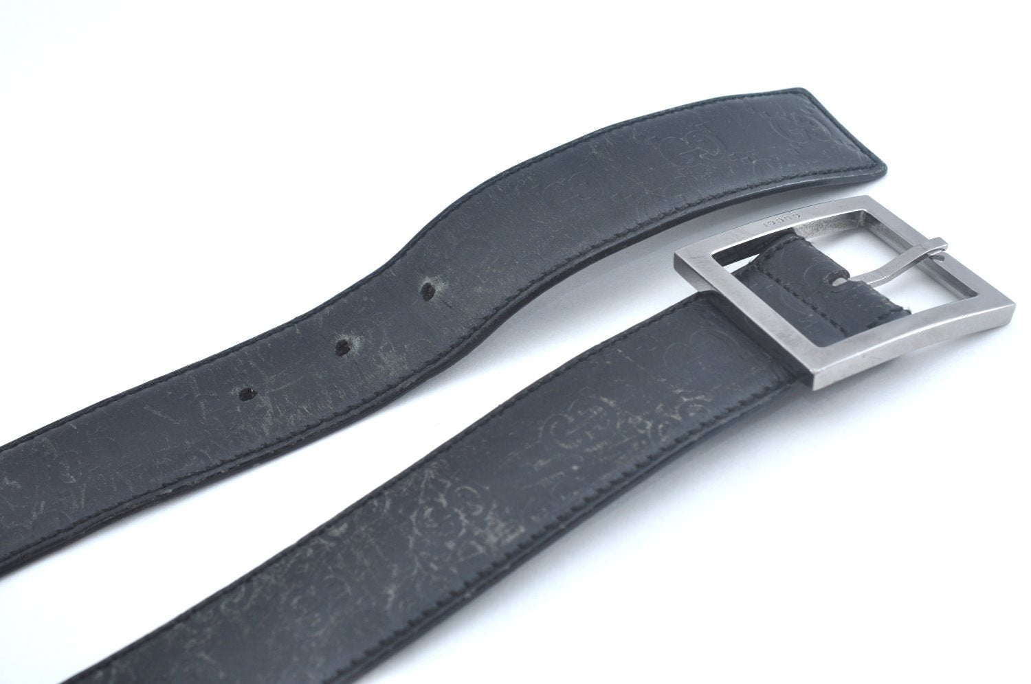 Authentic GUCCI Guccissima Belt Leather 32.7-34.6