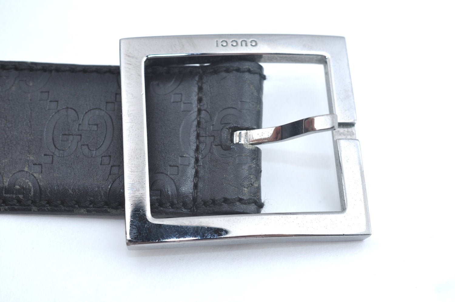 Authentic GUCCI Guccissima Belt Leather 32.7-34.6