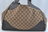 Authentic GUCCI Shoulder Hand Bag GG Canvas Leather 223972 Brown K9697