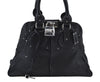 Authentic Chloe Paddington Leather Shoulder Hand Bag Black K9698