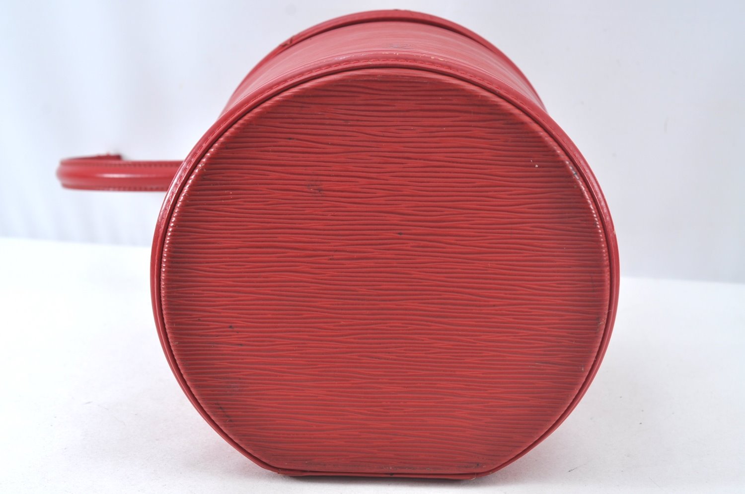 Auth Louis Vuitton Epi Cannes Red Cosmetic Hand Bag Purse M48037 LV Junk K9705