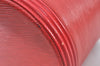 Auth Louis Vuitton Epi Cannes Red Cosmetic Hand Bag Purse M48037 LV Junk K9705