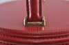 Auth Louis Vuitton Epi Cannes Red Cosmetic Hand Bag Purse M48037 LV Junk K9705