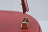 Auth Louis Vuitton Epi Cannes Red Cosmetic Hand Bag Purse M48037 LV Junk K9705