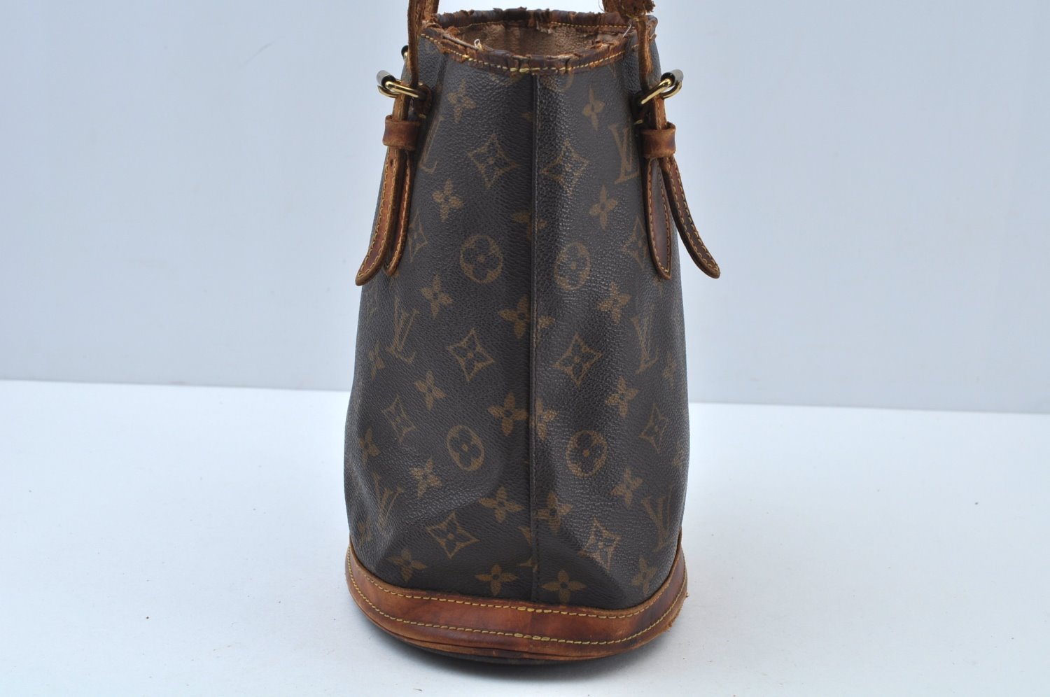 Authentic Louis Vuitton Monogram Bucket PM Shoulder Tote Bag M42238 LV K9712