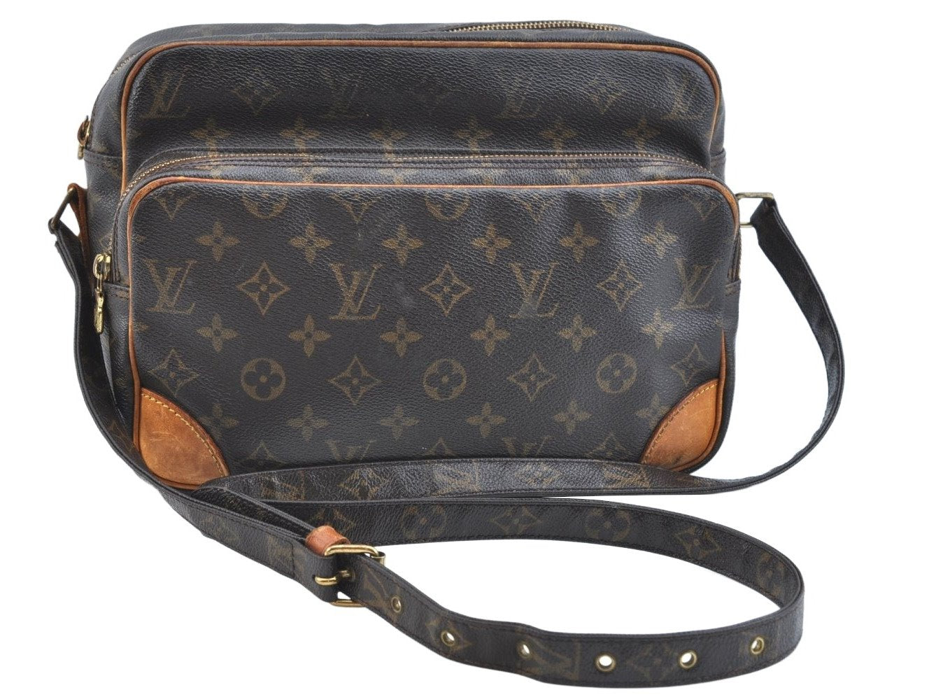 Authentic Louis Vuitton Monogram Nile Shoulder Cross Body Bag M45244 LV K9716