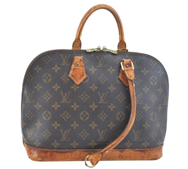 Authentic Louis Vuitton Monogram Alma Hand Bag Purse M51130 LV Junk K9717