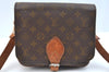 Authentic Louis Vuitton Monogram Cartouchiere MM Shoulder Bag Old Model K9721