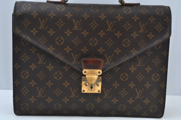 Authentic Louis Vuitton Monogram Serviette Conseiller Briefcase M53331 LV K9722