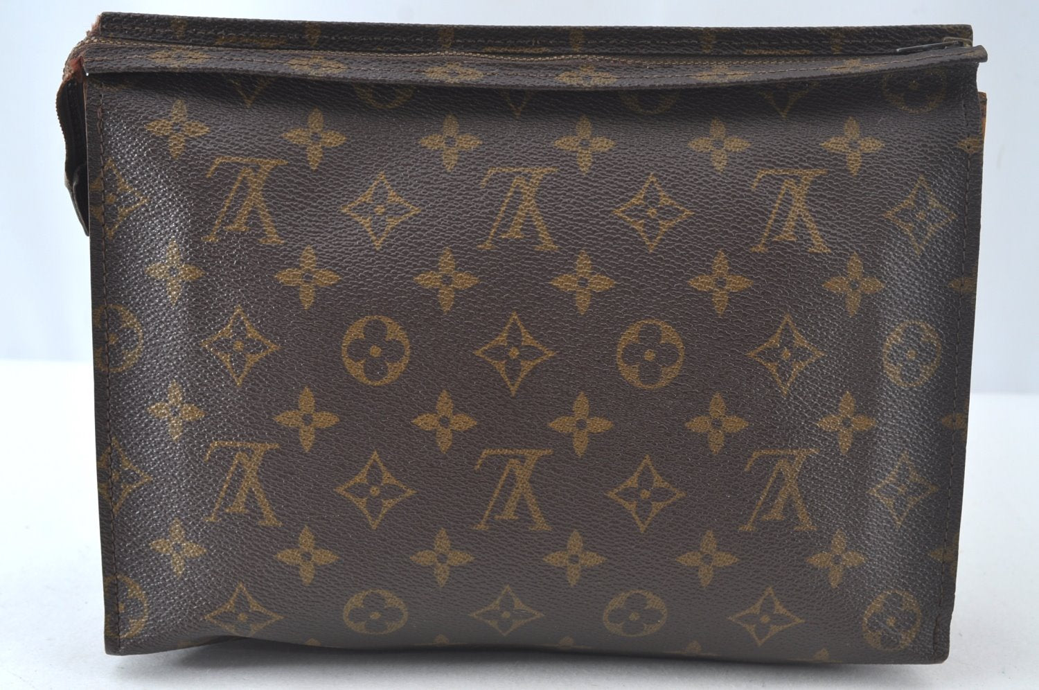 Auth Louis Vuitton Monogram Poche Toilette 26 Cosmetics Pouch Old Model LV K9730