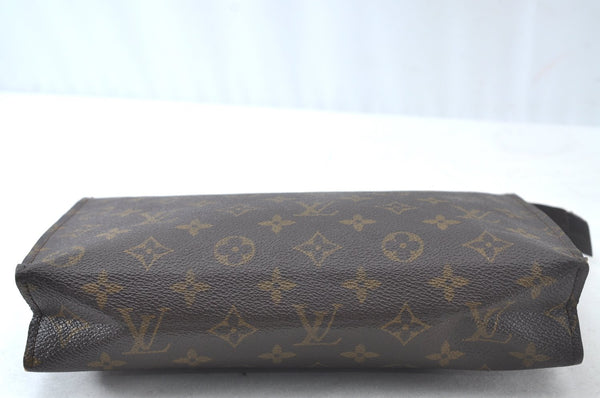 Auth Louis Vuitton Monogram Poche Toilette 26 Cosmetics Pouch Old Model LV K9730